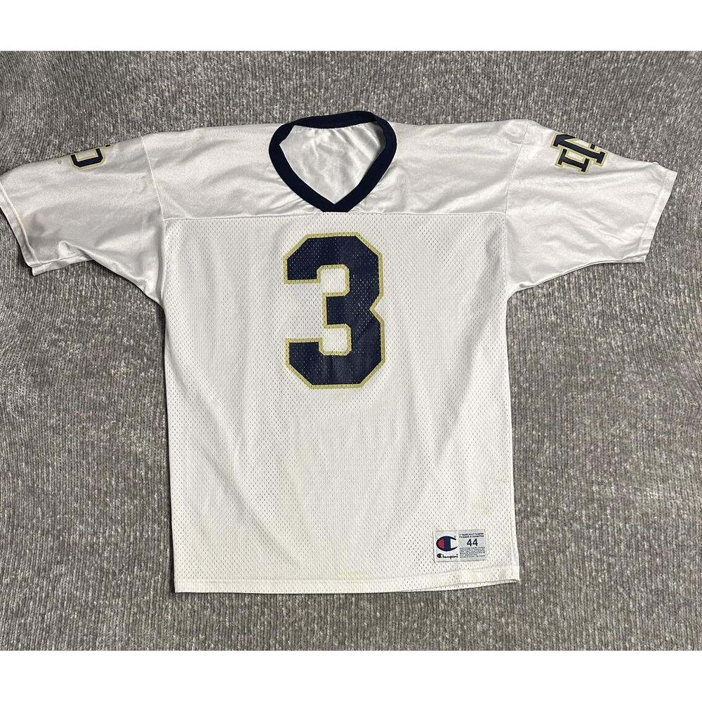 Notre Dame Fighting Irish #3 Champion Made in USA Vintage Football Jersey 44